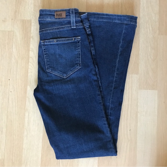 Paige Genevieve Flare Denim Jeans Jordie Made in USA Women’s 23 - Picture 2 of 6